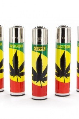 Briquet Clipper Rasta Ganja